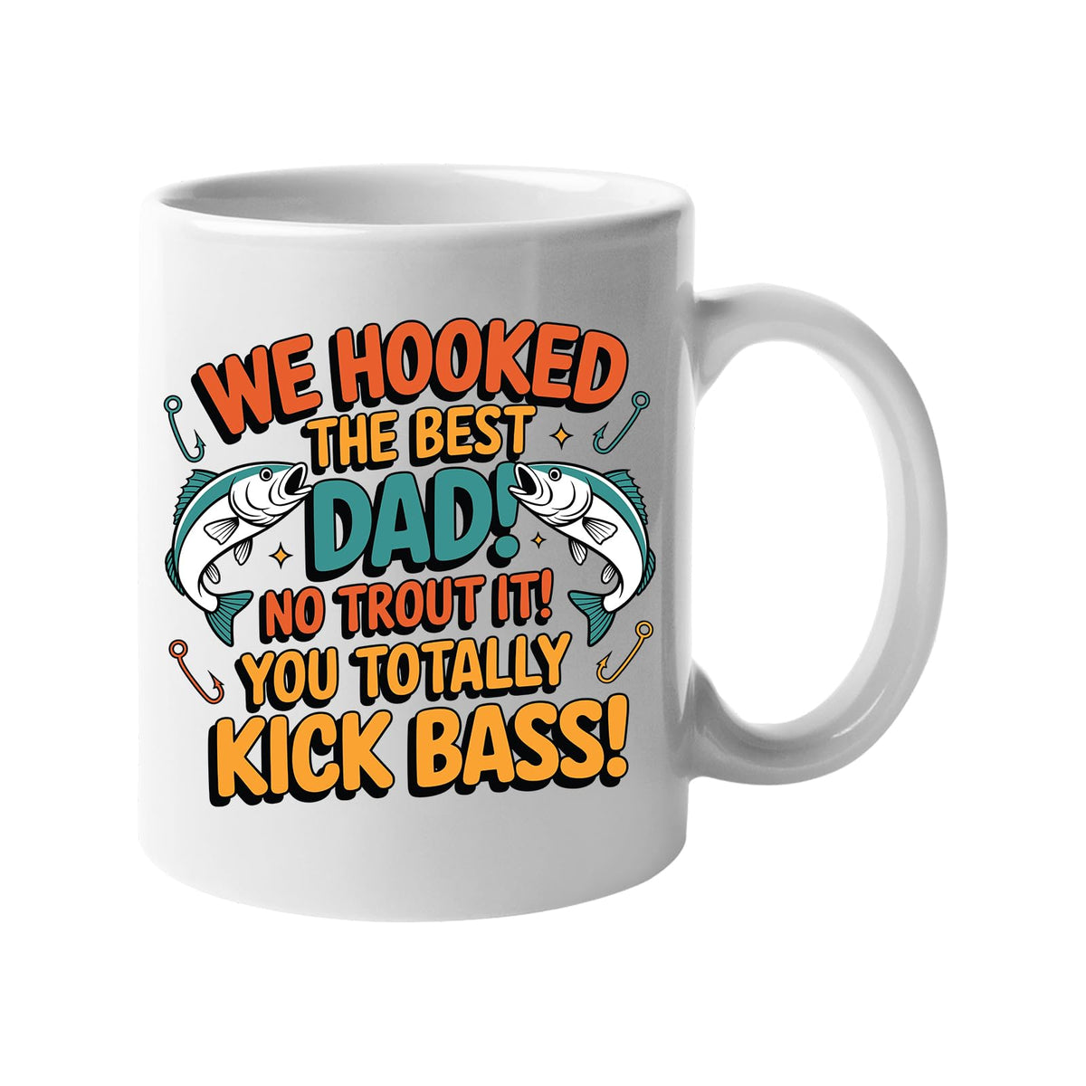 Fishing Gifts – We Hooked the Best Dad Mug