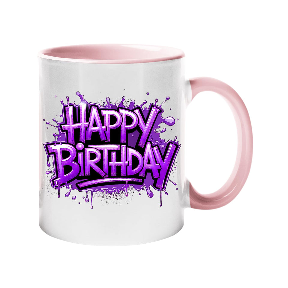 Happy Birthday Colour Mug 2025 – 50% More Fun with Colorful Print | Ceramic Coffee Cup