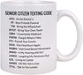 Livinges Senior Citizen Texting Code Mug Funny Senior Citizen Gifts Funny 65th Birthday