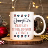 Daughter Gifts from Mum Daughter Birthday Gifts - Graduation Christmas Gifts for Daughter, 350ml Ceramic Coffee Mug Special Daughter Gifts for Girls