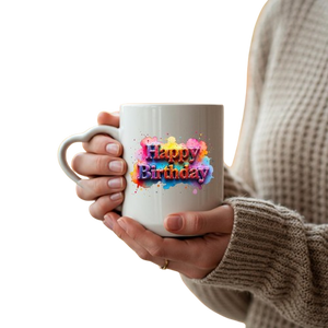 Best Happy Birthday Heart-Shaped Mug – Romantic Ceramic Gift for Him, Her & Kids