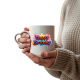 Best Happy Birthday Heart-Shaped Mug – Romantic Ceramic Gift for Him, Her & Kids