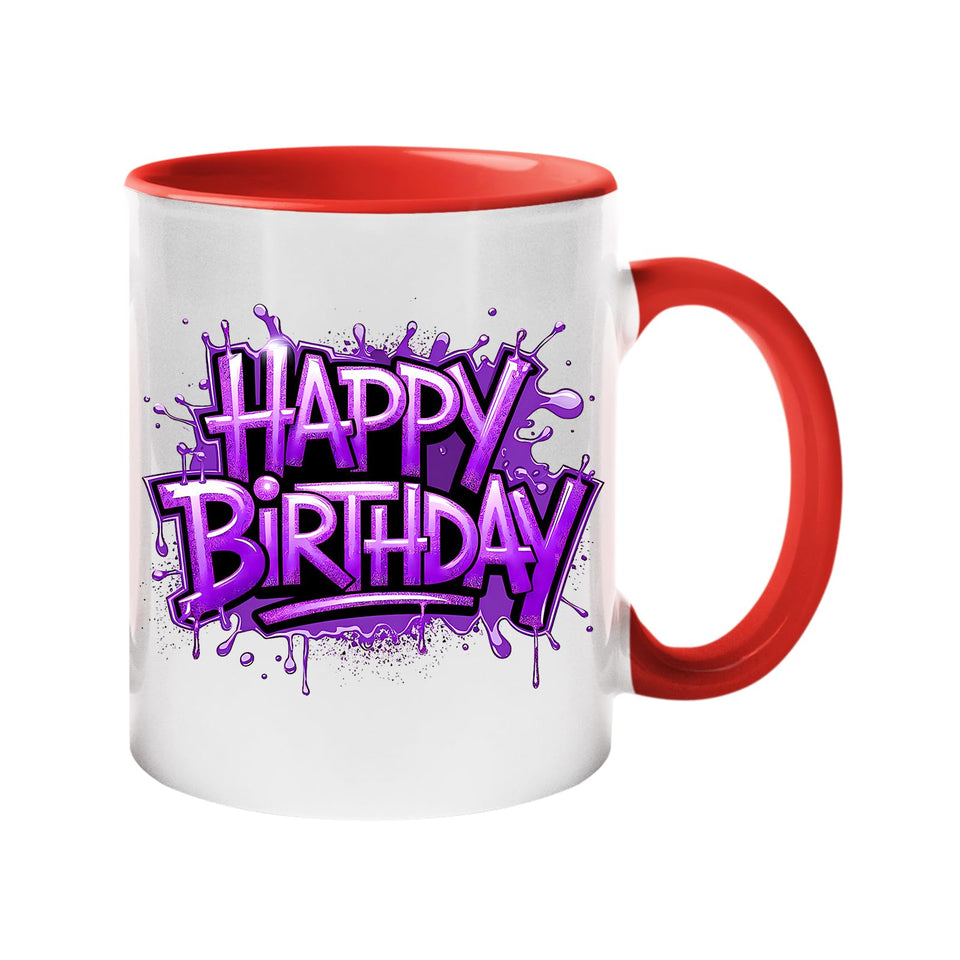 Happy Birthday Colour Mug 2025 – 50% More Fun with Colorful Print | Ceramic Coffee Cup