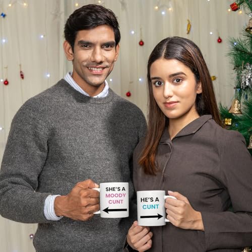 Couples Mug Set, Funny Joke Gift, Anniversary, Birthday, Christmas, Wedding Present