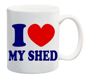 I Love Heart My Shed Mug Gift Present Gardening Flower Workshop