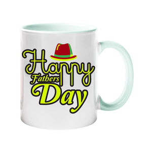 Happy Father’s Day Mug – 2025 Multi-Colour Handle Coffee Cup