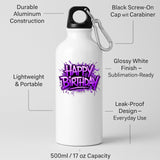 Happy Birthday Water Bottle Gift for Him or Her Leakproof Washable Sports Fun Hydration Birthday Present for Friends Kids Boyfriend Mom Dad Drink Outsider