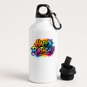 Happy Birthday Water Bottle Gift for Him or Her Leakproof Reuseable Sports Fun Hydration Birthday Present for Friends Kids Boyfriend Gym Mom Dad Drink Outsider Tour