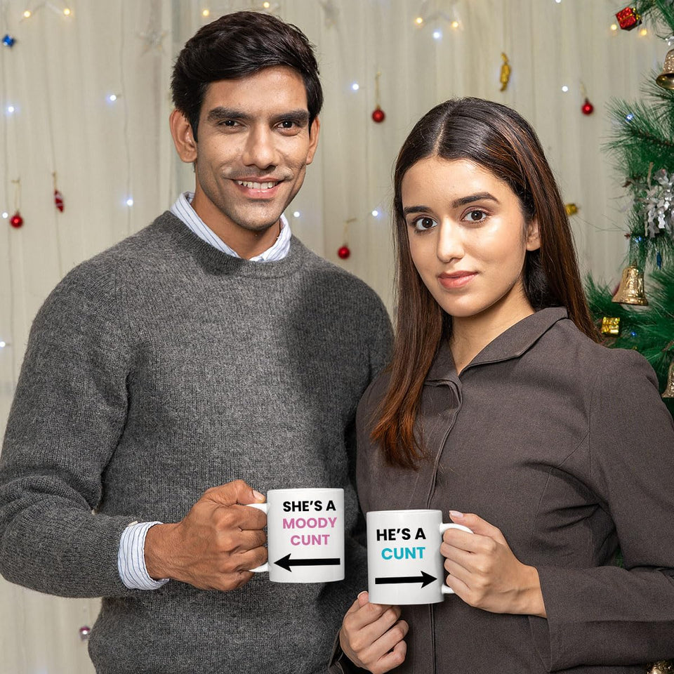 Couples Mug Set, Funny Joke Gift, Anniversary, Birthday, Christmas, Wedding Present