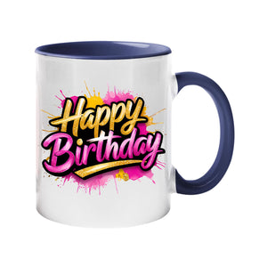 Happy Birthday Colour Mug – Fun & Vibrant Gift Cup for Loved Ones