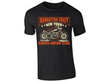 Manhattan Inspired Design Mens Motorcycle T-Shirt NYC Rider Graphic Tee for Biker Fans Cool Casual Shirt for Bike Enthusiasts