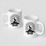 Front and back of the GOAT Dad mug