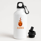 Excudo Trade LTD ASHES Flaming Ember Sports Bottle with Carabiner, inspired by the iconic Australia vs England rivalry lightweight durable for daily use