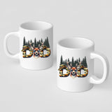Front and back of the Hunting Dad deer mug