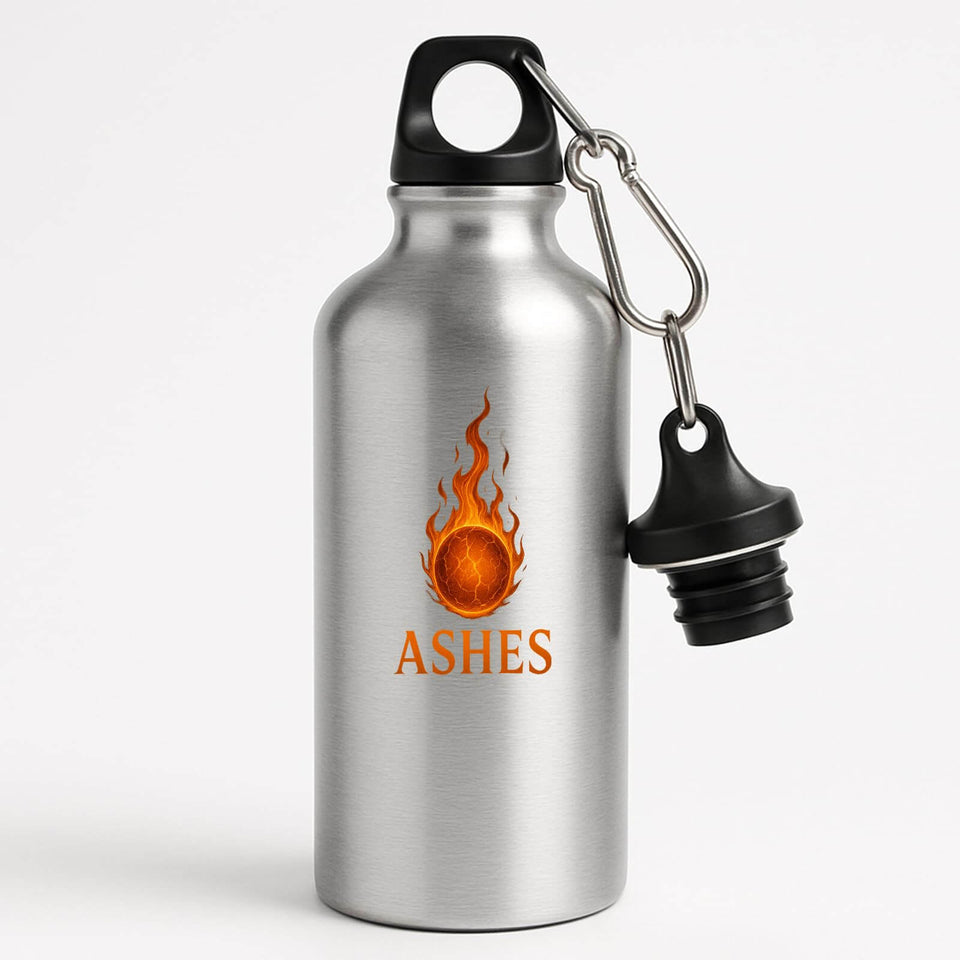 Excudo Trade LTD ASHES Flaming Ember Sports Bottle with Carabiner, inspired by the iconic Australia vs England rivalry lightweight durable for daily use