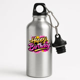 Happy Birthday Water Bottle Portable Fun Present Gift Birthday for Him Her or Kids Drink for School Travel Tour Gym fitness lover or outsider Office Work Leakproof Washable