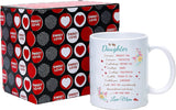 Daughter Gifts from Mum Daughter Birthday Gifts - Graduation Christmas Gifts for Daughter, 350ml Ceramic Coffee Mug Special Daughter Gifts for Girls