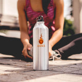 Excudo Trade LTD ASHES Flaming Ember Sports Bottle with Carabiner, inspired by the iconic Australia vs England rivalry lightweight durable for daily use