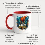 Excudo Trade LTD The Ashes Cricket Australia vs England Sports Rivalry Color Handle Inside Mug Match Ceramic Cup Gift for Fans & Players Daily Use