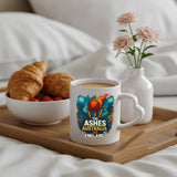 Excudo Trade LTD The Ashes Burning Ball Australia vs England Rivalry Cricket Heart-Shaped Handle Mug Fiery Design Gift Fans Couples Coffee Cup Home Decor Couples