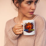 Excudo Trade LTD The Ashes Mug Cricket England Vs Australia Fiery Match Design White Ceramic Coffee Cup for Fans Gift Sports Lovers Home Office