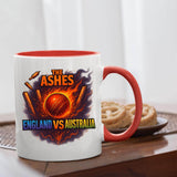 Excudo Trade LTD The Ashes Cricket England Vs Australia Sports Rivalry Color Handle Inside Mug Match Ceramic Cup Gift for Fans & Players Daily Use