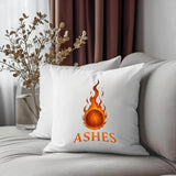 Excudo Trade LTD Ashes Inspired Cricket Cushion Cover – Fiery Cricket Ball Design, 18x18 Sublimation Pillow Case – England vs Australia Rivalry Gift for Fans
