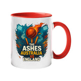 Excudo Trade LTD The Ashes Cricket Australia vs England Sports Rivalry Color Handle Inside Mug Match Ceramic Cup Gift for Fans & Players Daily Use