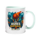 Excudo Trade LTD The Ashes Cricket Australia vs England Sports Rivalry Color Handle Inside Mug Match Ceramic Cup Gift for Fans & Players Daily Use