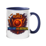 Excudo Trade LTD The Ashes Cricket England Vs Australia Sports Rivalry Color Handle Inside Mug Match Ceramic Cup Gift for Fans & Players Daily Use