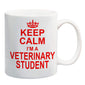 Keep Calm I'm A Veterinary Student Red Mug Gift Present Vet University