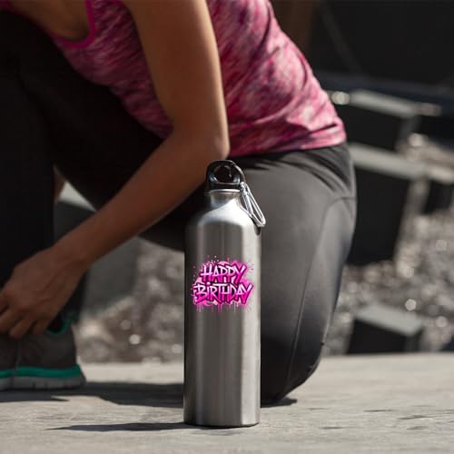Happy Birthday Water Bottle Gift for Him or Her motivational Leakproof Reusable Sports Fun Hydration Present for Friends Kids Boyfriend Mom Dad Drink
