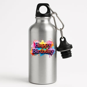 Happy Birthday Water Bottle Gift for Him or Her Leakproof Reusable Sports Bottle Fun Hydration Present for Friends Kids Coworkers Mom Dad Drink Bottle