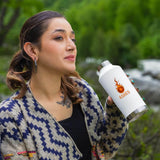 Excudo Trade LTD ASHES Flaming Ember Sports Bottle with Carabiner, inspired by the iconic Australia vs England rivalry lightweight durable for daily use