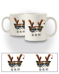 Christmas Funny 'Ho.Ho.No!' Grump Cat Inspired Mug