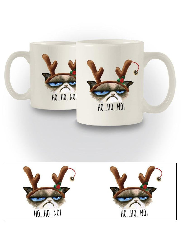 Christmas Funny 'Ho.Ho.No!' Grump Cat Inspired Mug