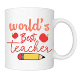 Preschool Teacher Appreciation Mug Gifts for Women, World Best Teacher