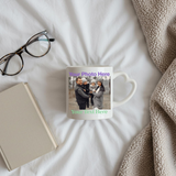 Personalised Heart Handle Mug – Unique Custom Gift Idea