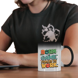 2025 Born to Game Magic Mug | Color-Changing Gamer Cup with Controller | Funny Gift