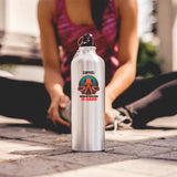Funny Octopus Water Bottle - 400ml Reusable White Aluminium  Bottle