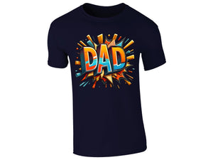 DAD T-Shirt Art Style Perfect Fathers Day Best Daddy Ever Ideas Worlds Best Super Hero Birthday Present Style