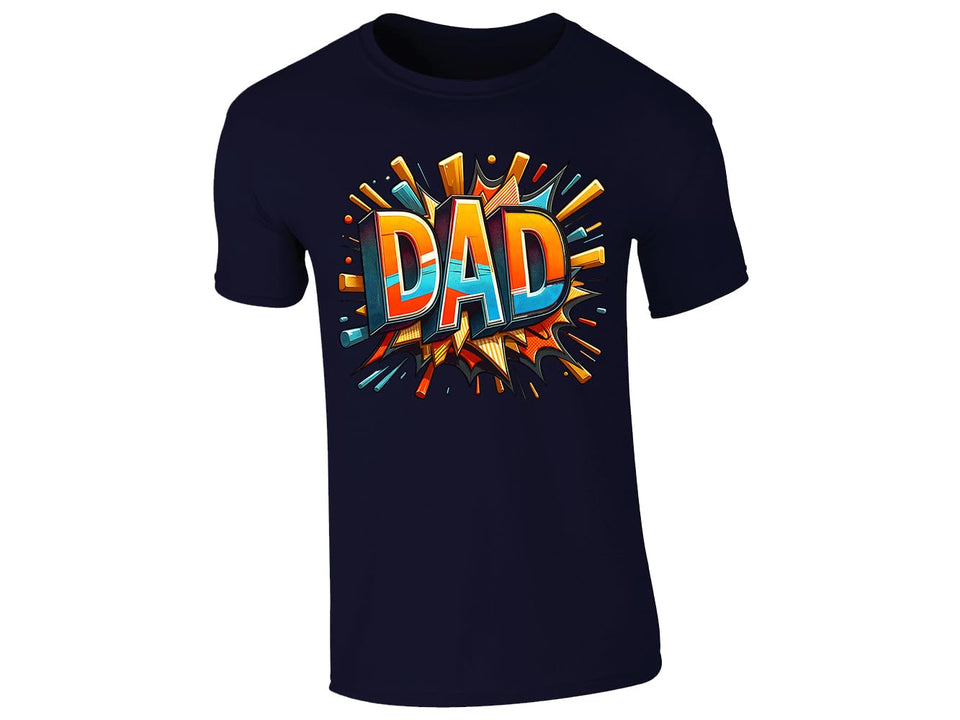 DAD T-Shirt Art Style Perfect Fathers Day Best Daddy Ever Ideas Worlds Best Super Hero Birthday Present Style