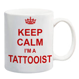 Keep Calm I'm A Tattooist Red Mug Gift Present Beauty