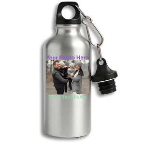 Personalised 400ml Aluminium Water Bottle – Custom Drinkware