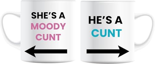Couples Mug Set, Funny Joke Gift, Anniversary, Birthday, Christmas, Wedding Present