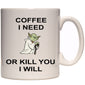11oz Star Wars Yoda Coffee I need Ceramic Mug