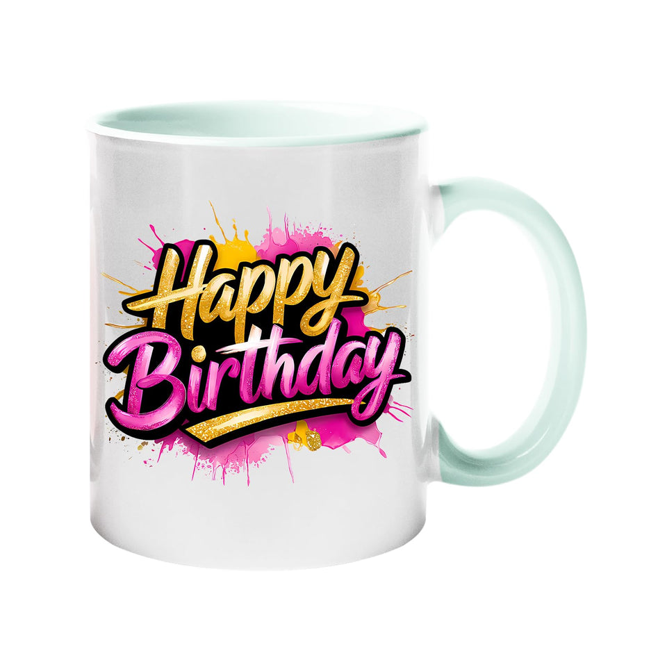 Happy Birthday Colour Mug – Fun & Vibrant Gift Cup for Loved Ones