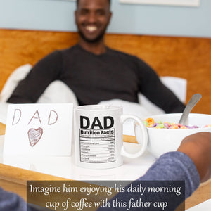 Dad Nutrition Facts Mug Dad Birthday Gift Dad Gifts From Daughter Son Coffee Mug For Dad Presents For Dad Worlds Best Dad Mug Dad Definition Mug Dad Christmas Gifts From Daughter Fathers Mug 11oz
