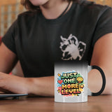 Just One More Level’ Heat Reveal Magic Mug – Heart &amp; Star Gamer Cup!