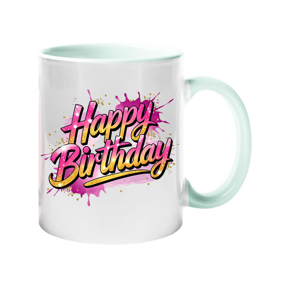 Happy Birthday Colour Mug – Fun & Colorful Gift Cup for Husband, Wife, Parents, Friends & Couples